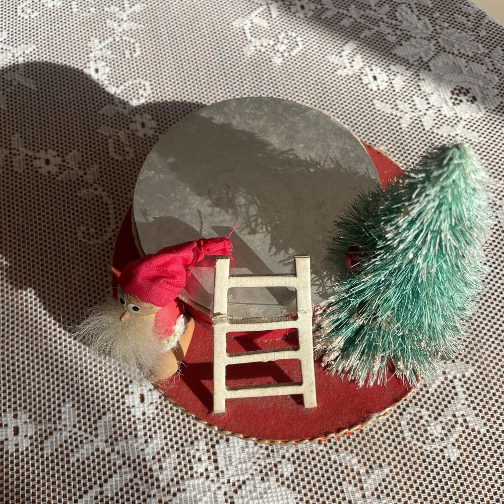 Vintage Musical Christmas Assemblage Stand Pixie Mercury Bead Bottle Tree Japan - Picture 5 of 16